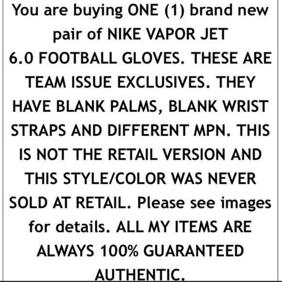 NEW PRO STYLE NIKE VAPOR JET 6.0 WR FOOTBALL GLOVES XL ORANGE TEAM EXCLUSIVE - Picture 6 of 7